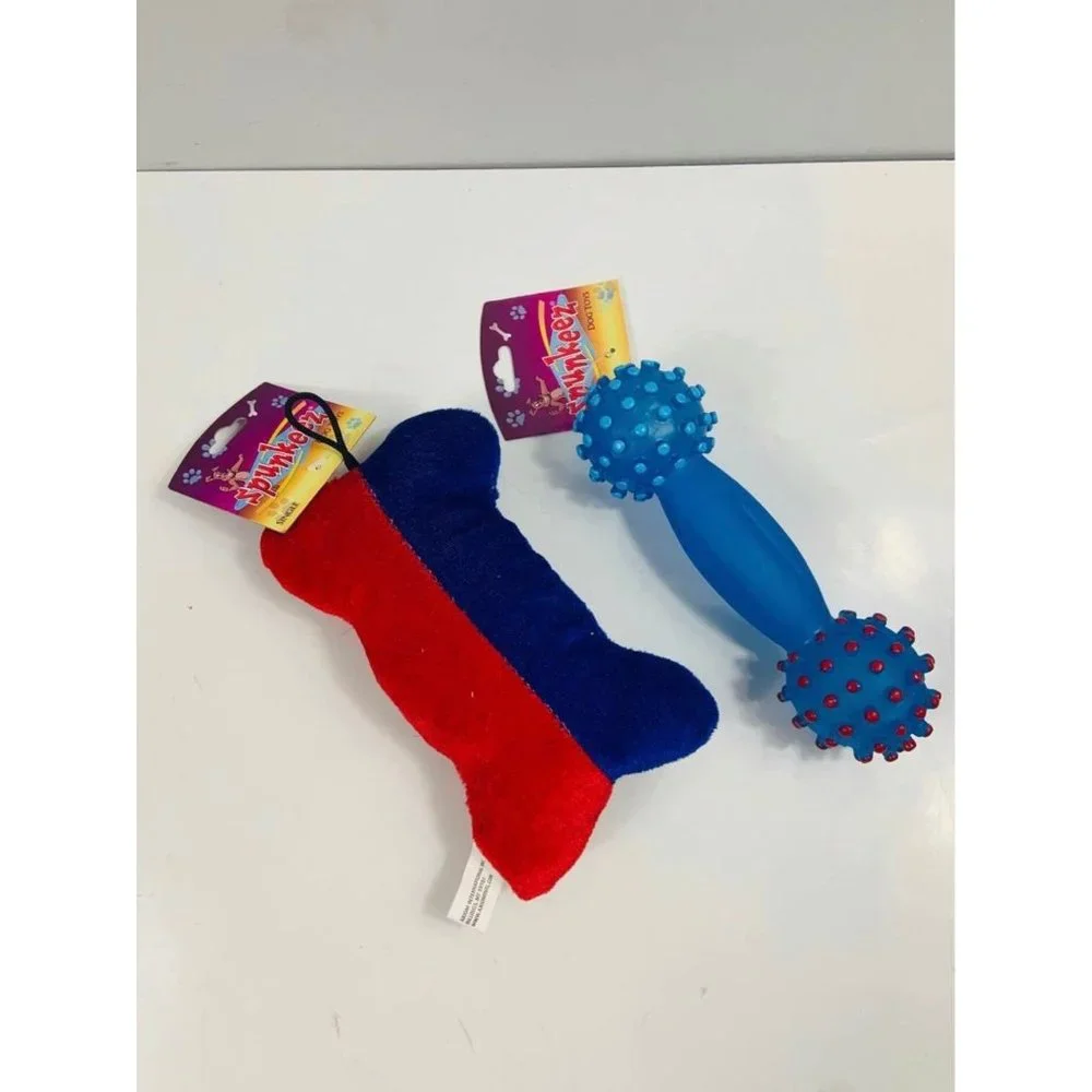 Brand New (2) squeaky dog toys